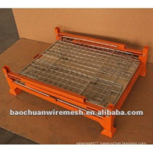 Folding warehouse 1000*800*840mm storage cage with wheels